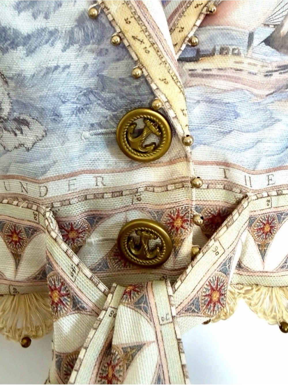 Zimmermann High Tide cropped blouse 0P - Picture 10 of 10